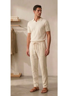Vefa Erkek Jogger Keten Pantolon