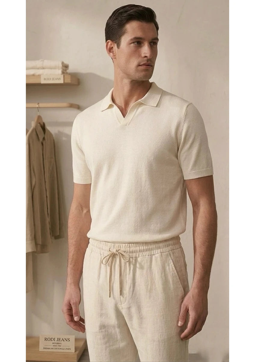 Vefa Erkek Jogger Keten Pantolon